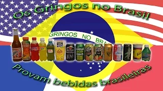 Gringos provam bebidas brasileiras