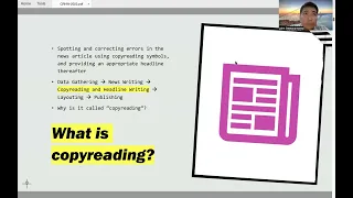 COPYREADING AND HEADLINE WRITING BASIC PRINCIPLES BY ATTY. JOHN M. DESTACAMENTO (Part 1 of 4)