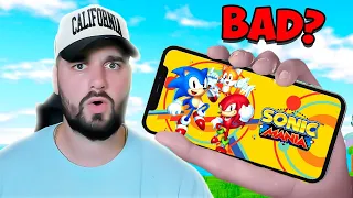 The NEW Sonic Mania Mobile Is BAD?