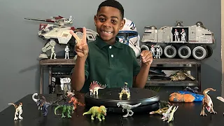 UNBOXING ToyMonster Jurassic World Epic Evolution wave 2 Captivz Color Change Slime Eggs Jru