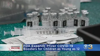 FDA Expands Pfizer COVID-19 Boosters For Children As Young As 12