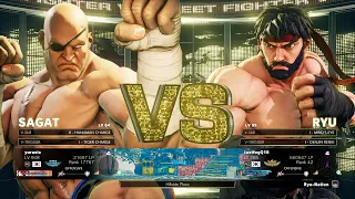 SF5 Champion Edition 🔥 yurasia (Sagat) Vs Justfog (Ryu) 🔥 Online Match's 02-26-2023