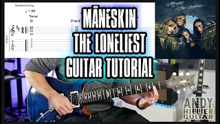 How to play Måneskin - THE LONELIEST Guitar Tutorial