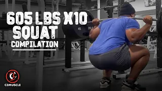 605 lbs x 10 | Squat Compilation | @C3Muscle