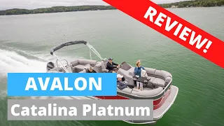 Avalon Pontoon Boat Reviews | 2485 Catalina Platinum Quad Lounge | PontoonTV