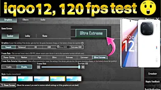 iqoo 12 pubg test 120fps with fps meter 🤯 / iq12 120 fps gameplay