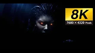 StarCraft 2 Zeratul VS Kerrigan Cinematic 8k UHD Remastered with Machine Learning AI