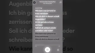 vermissen(sped up+lyrics)