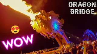 Dragon Bridge Fire Show || Da Nang First Impression || Cheapest City in Vietnam