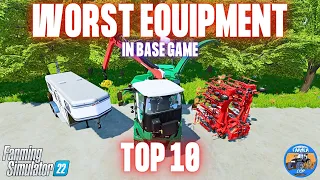 THE WORST EQUIPMENT (Base Game) - Farming Simulator 22