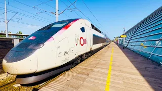 TGV Bullet Train INOUI arriving at Avignon Train Station