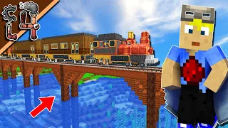 Gleisbaufirma Spark! Zugstrecke mit BRÜCKEN zum Spawn FERTIG! - Minecraft Create 4 #19