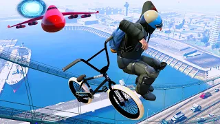 GTA 5 - BMX Parkour Jumps #34 FUNNY MOMENTS(Euphoria Ragdolls)