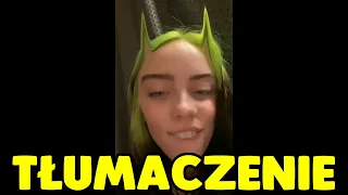 BILLIE EILISH STORYTIME | Tłumaczenie po polsku