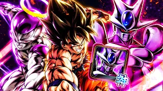 THE NEVER ENDING ONE-SHOTS! THE SUPER DUPER JUICED GOFRIEZA TEAM! | Dragon Ball Legends