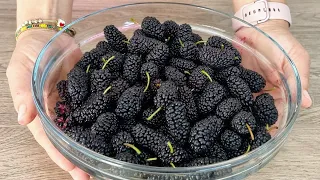 Black Mulberry Juice Recipe | How to make Fruit Juice at home | Enable Subtitles
