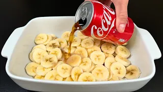 Whip up Coca Cola with a banana! Delicious no-bake dessert!