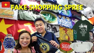 Fake Market Shopping in Vietnam | Bargaining at Saigon Square 🇻🇳