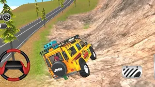 4×4 Suv Jeep car driving || Airoplane crash hogaya to public ko pick up karna || Android gameplay