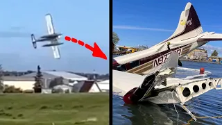 Bystanders Shocked Watching Plane Stall!