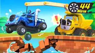 London Bridge is Falling Down | Monster Truck | Car Cartoon | Kids Songs | BabyBus - Cars World