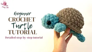 Step-by-Step Tutorial on How to Crochet a Simple Turtle for Beginners: Quick, Easy Amigurumi Turtle