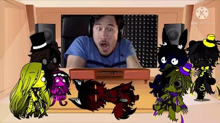 FNAF 4 Reacts to FNAF 4 Compilation by Markiplier(GCRV)