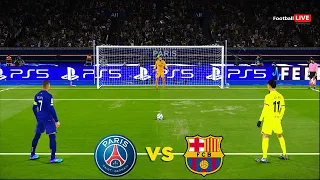 PSG vs BARCELONA - UCL Penalty Shootout 2024 | UEFA Champions League | PES Gameplay