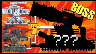 ⚔️ Gt99 VS Dora Morty ⚔️| TankBattleRoyale | Мега танки VS Мега Босс - Мультики про танки