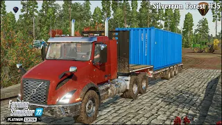 Forestry & Farming in Silverrun Forest Ep.35🔹Transporting Iron Ore. Selling Stones & Timber🔹FS 22