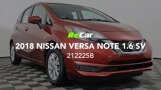 2018 NISSAN VERSA NOTE SV - 212225B