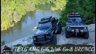 Traxxas TRX-6 Mercedes G63 AMG 6x6 With Redcat Gen-8 Ford Bronco