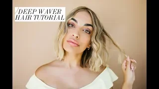 Hair Waver Tutorial for Short Hair - The Perfect Beach Waves! | Love, Olia