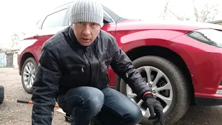 Установка брызговиков и зимних 18-х колес на Haval H2, Installation of winter 18 wheels on Haval H2