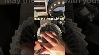 Cardistry and deck unboxing with Star Wars playing cards! Magic tricks! (Insane) #starwars  #shorts