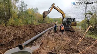 «Водоканал» перекладывает часть водовода в поселке Лянгасово