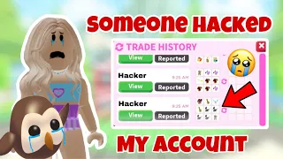 SOMEONE HACKED MY ROBLOX ACCOUNT! 😭💔