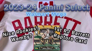 2023-24 Panini Select Basketball Walmart Mega - Hunting for RJ in a Raptors 🦖 Jersey and Wemby RCs 🤪