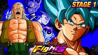 INTENSIFYING FIGHTS STAGE 1! HOW TO FIGHT FUSION ANDROID 13 AND BEAT ALL MISSIONS! (Dokkan Battle)