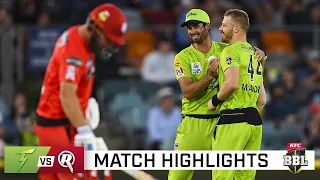 Renegades all out for 80 in thumping Thunder win | KFC BBL|10