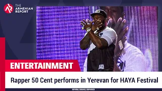 Rapper 50 Cent performs in Yerevan for HAYA Festival