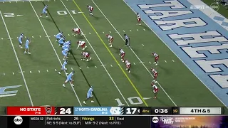 NC State vs #17 North Carolina THRILLING Ending | 2022 College Football