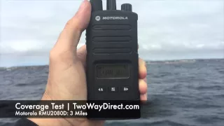 Motorola RMU2040 / RMU2080 / RMU2080D UHF Radio Line-of-Site Coverage Test