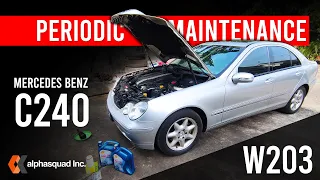 Engine Oil & Oil Filter Change - Mercedes Benz / C240 / W203 / Periodic Maintenance