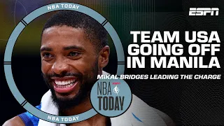 Mikal Bridges GOES OFF for Team USA 🇺🇸 A THRILLA IN MANILA 🔥 | NBA Today