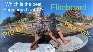 Fliteboard. What is the best “beginner” board for you? Flite 100L or Pro 67L