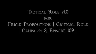 c2e109 Tactical Role