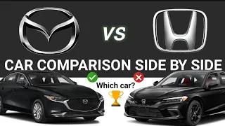 Mazda 3 vs Honda Civic | 2022 car comparison side by side