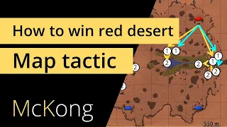 MAP TACTICS in War Thunder - Red desert KEY POSITIONS for realistic tank battles