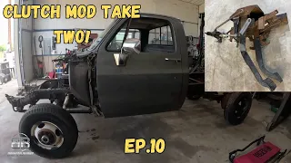 ULTIMATE Square Body Cummins Swap Clutch Setup! 1986 Chevy K30 Build Ep. 10